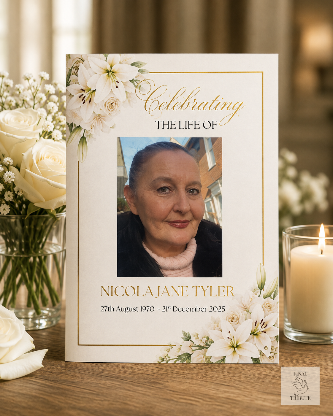 Personalised Funeral Order of Service Booklets | Premium Printed Memorial Service Programmes