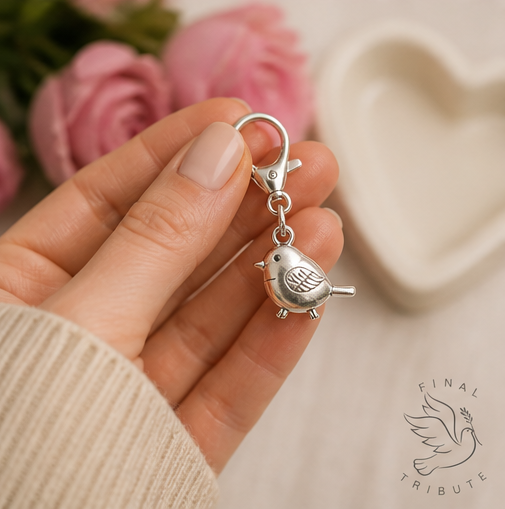 Robin Memorial Keyring – In Loving Memory Keepsake Gift – Sympathy & Bereavement Gift